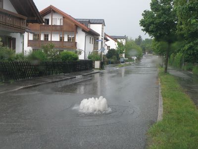 Starkregen Fischhaberstraße